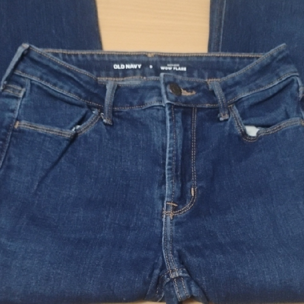 Old Navy Women's Dark Blue Flare Jeans